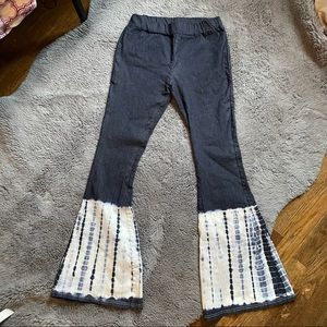 Tie dye bell bottom jeans